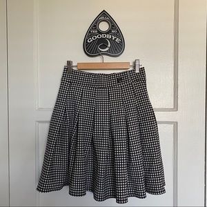 NWT Dogtooth Pleated Tennis Skirt